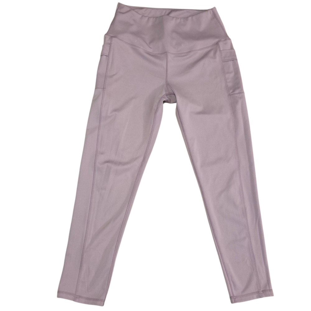 LegEnd Mauve High-Waisted Ankle Length Leggings W/ Pockets Womens' Size Large